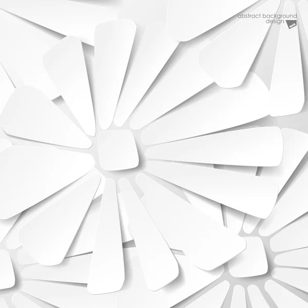 Flor blanca abstracta — Archivo Imágenes Vectoriales