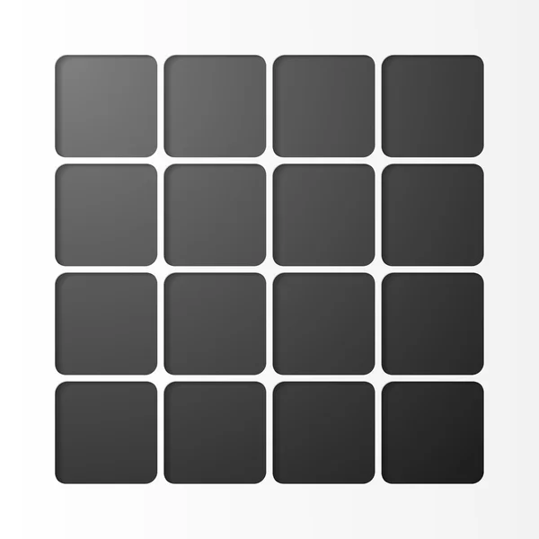 Black squares design — Stock Vector