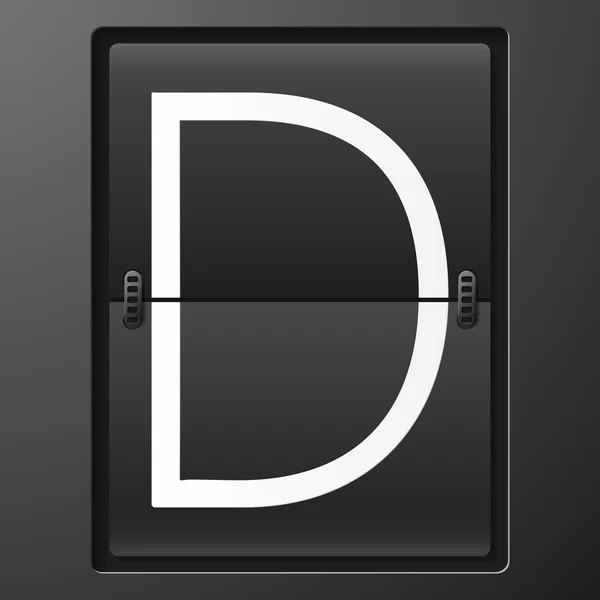 Буква D — стоковый вектор
