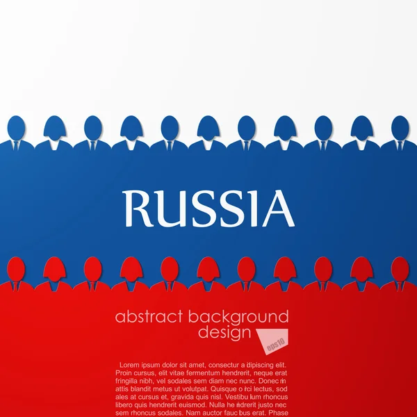 Bandeira russa — Vetor de Stock