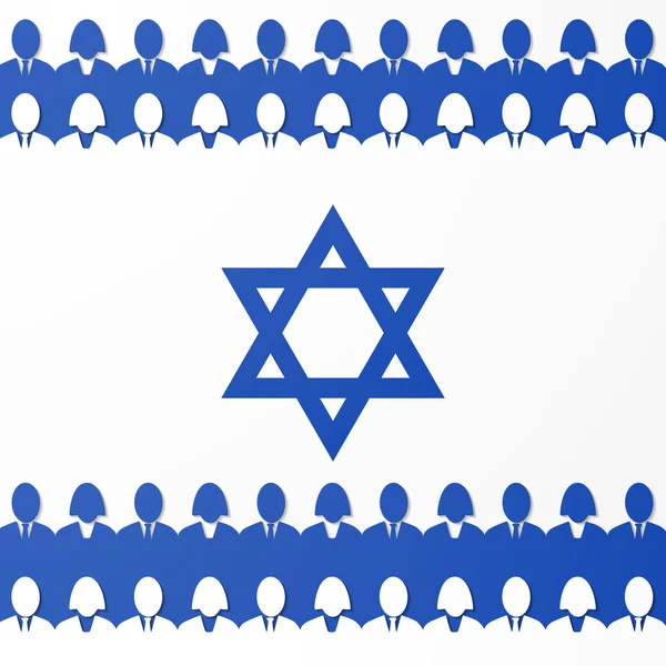 Flagge Israels — Stockvektor