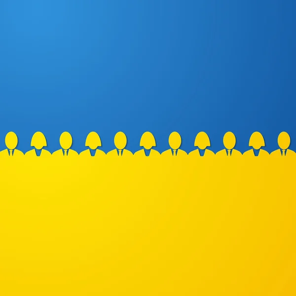 Ukrainische Flagge — Stockvektor