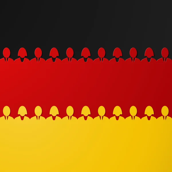 Niemiecki - Niemcy flaga — Wektor stockowy