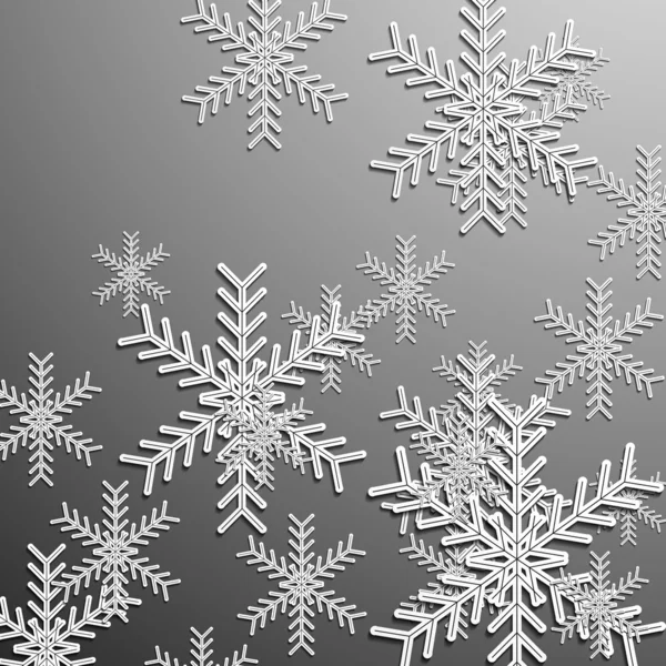 Flocons de neige de Noël — Image vectorielle