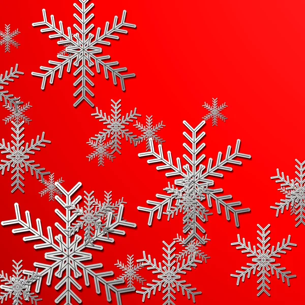 Kar tanesi Noel — Stok Vektör