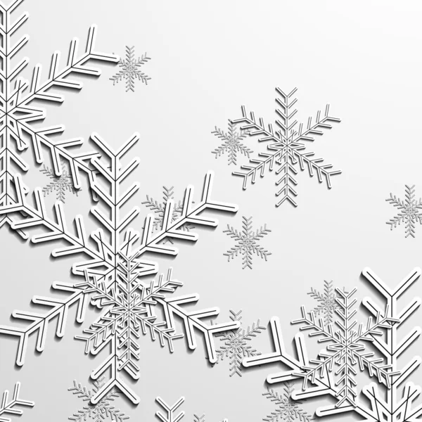 Flocons de neige de Noël — Image vectorielle