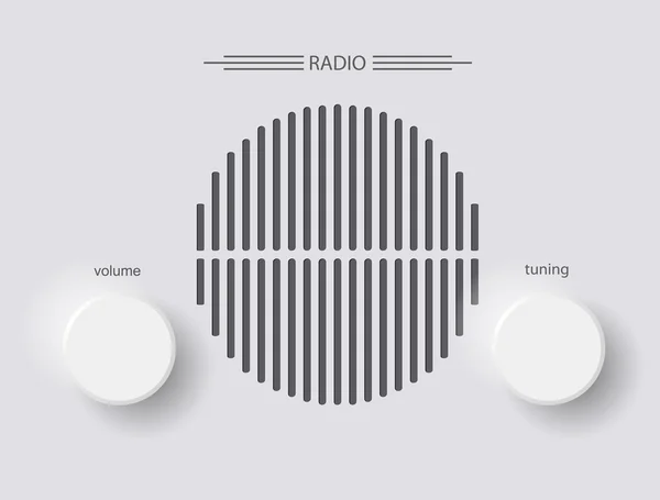 Rádio — Vetor de Stock