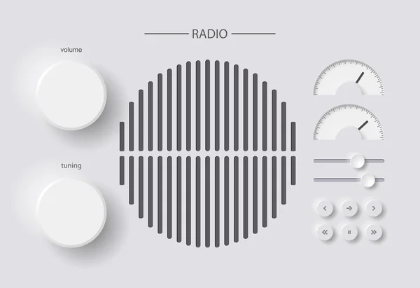 CONTROL DEL VOLUMEN — Vector de stock