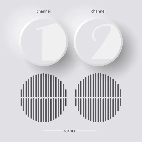 Canelas de radio — Vector de stock