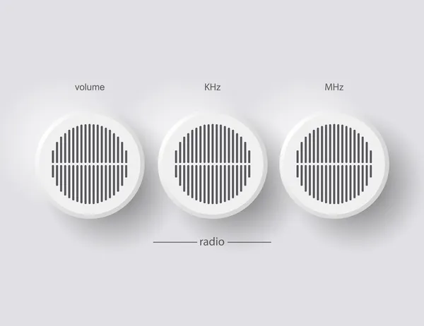 Radio. — Vector de stock