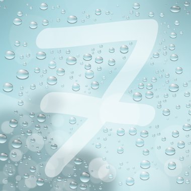 7 numaralı ıslak pencere üzerinde el yazısı