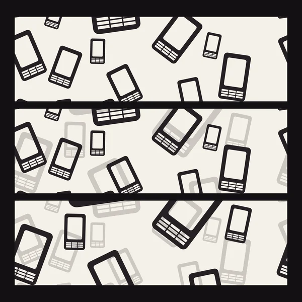 Mobile phone icons — Stock Vector