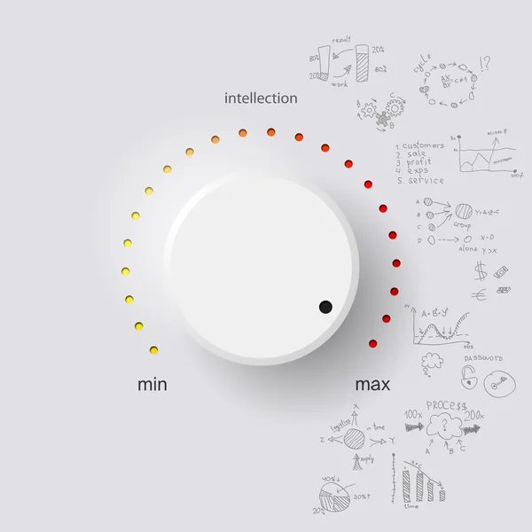 Control de la inteligencia — Vector de stock