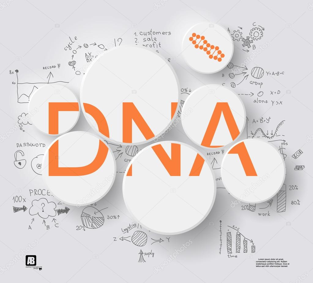 Orange DNA in circles Stock Vector Image by ©Ieromina 34721665