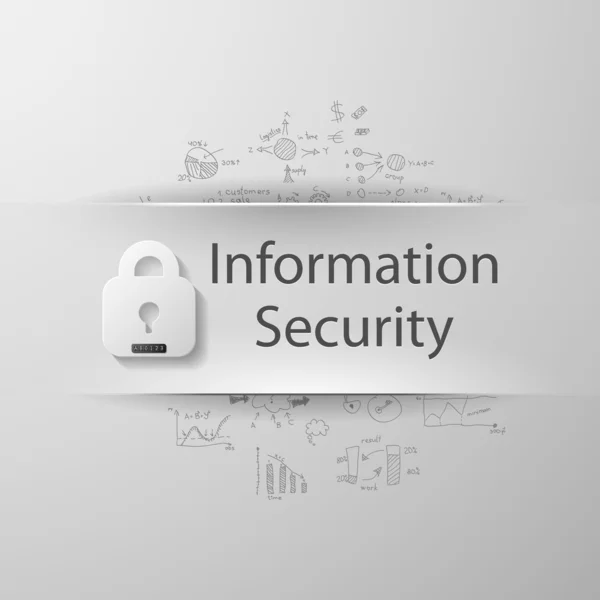 Seguridad de la información — Vector de stock