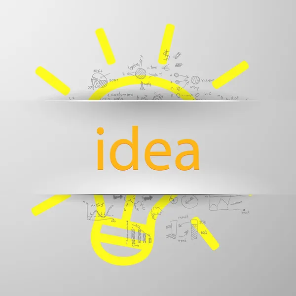 Idea segno silhouette — Vettoriale Stock