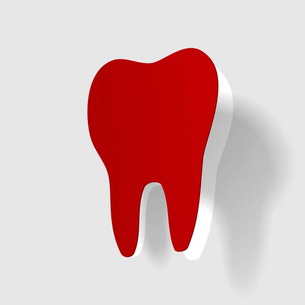 दांत का चित्रण — स्टॉक वेक्टर