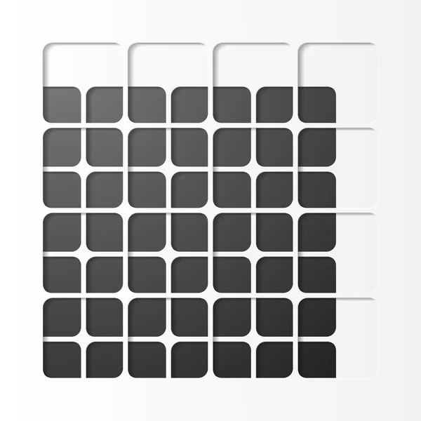 黑色正方形设计 — 图库矢量图片