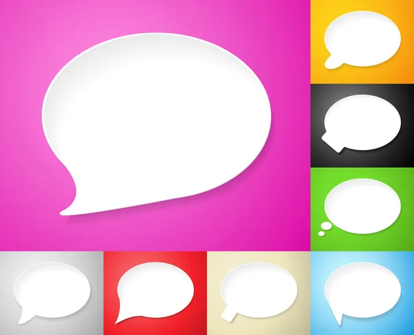 Speech bubbles — Stock Vector