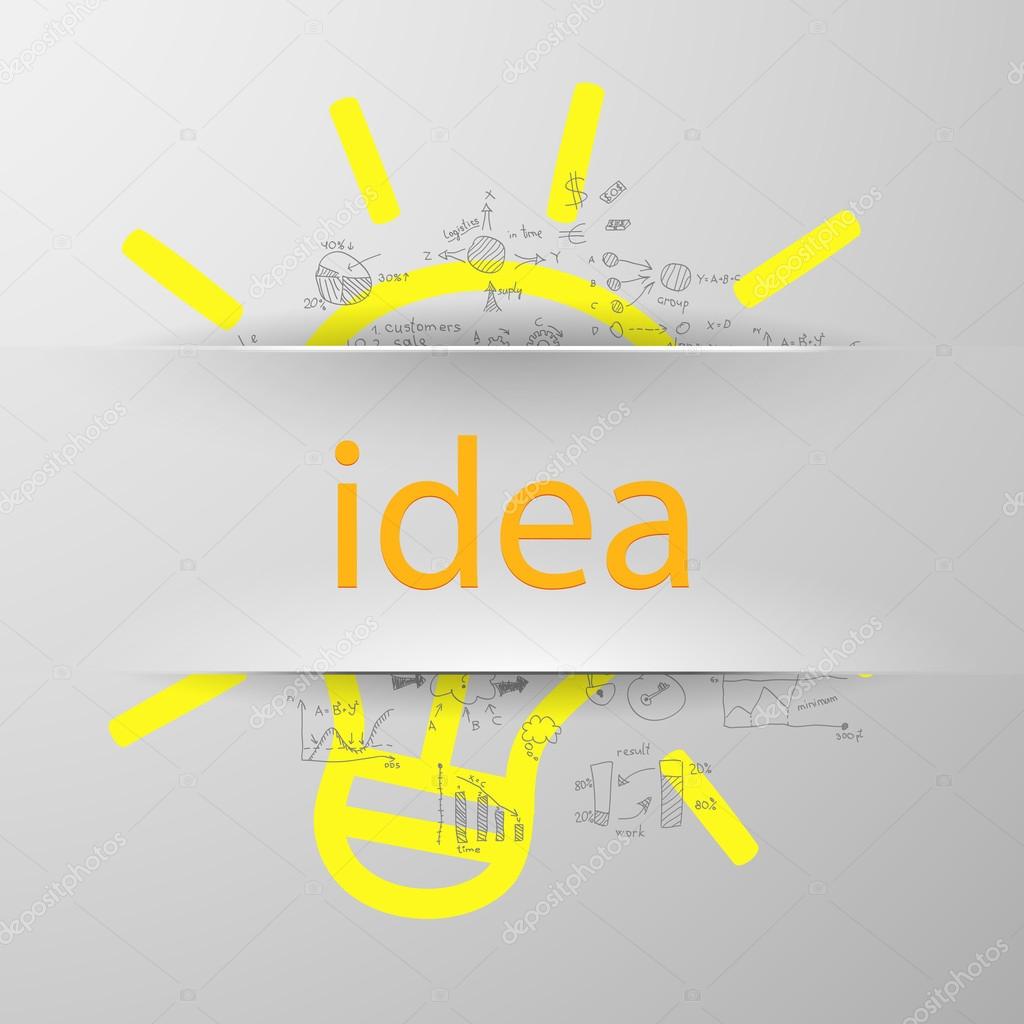 Idea sign silhouette