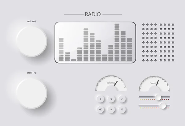 Chaînes de radio — Image vectorielle