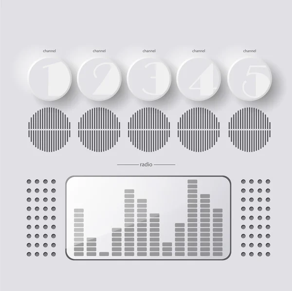 Radio chanels — Stock Vector