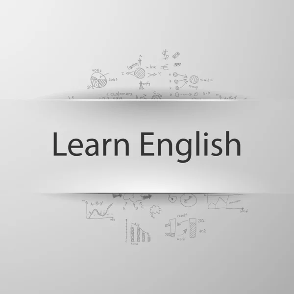 Aprender inglés — Archivo Imágenes Vectoriales