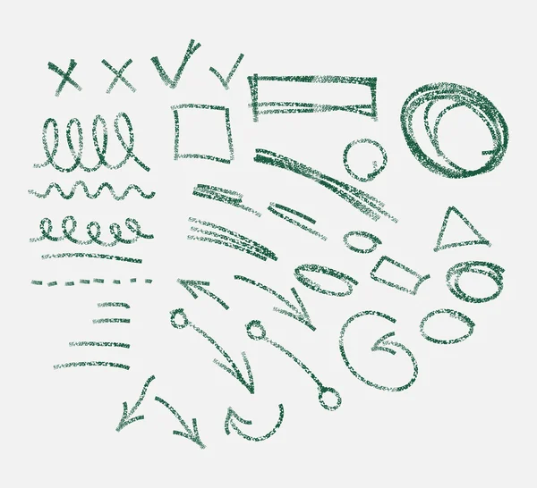 Hand drawn arrows set — Stock Vector