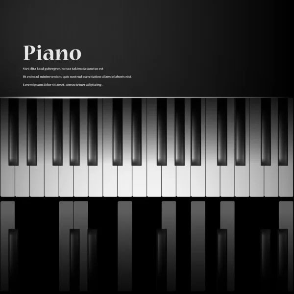 Piano cassé — Image vectorielle
