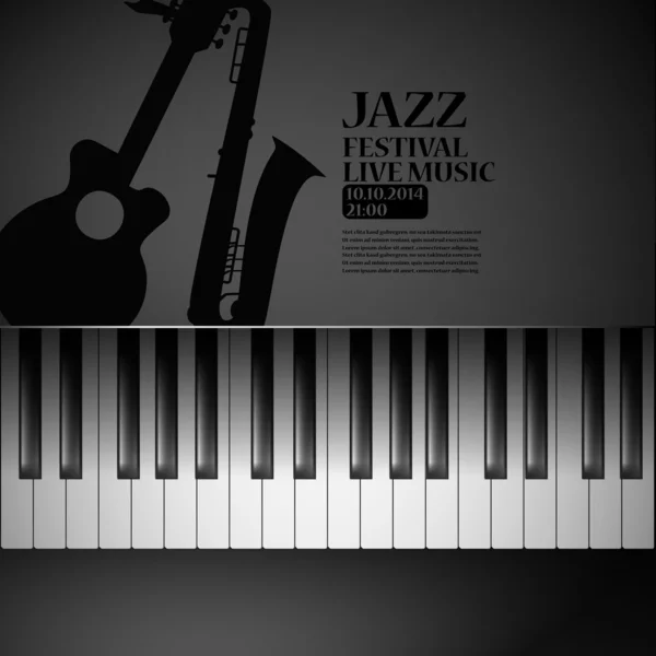 Affiche Jazz party — Image vectorielle