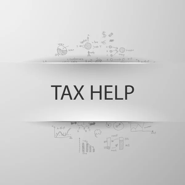 Vergi yardım — Stok Vektör