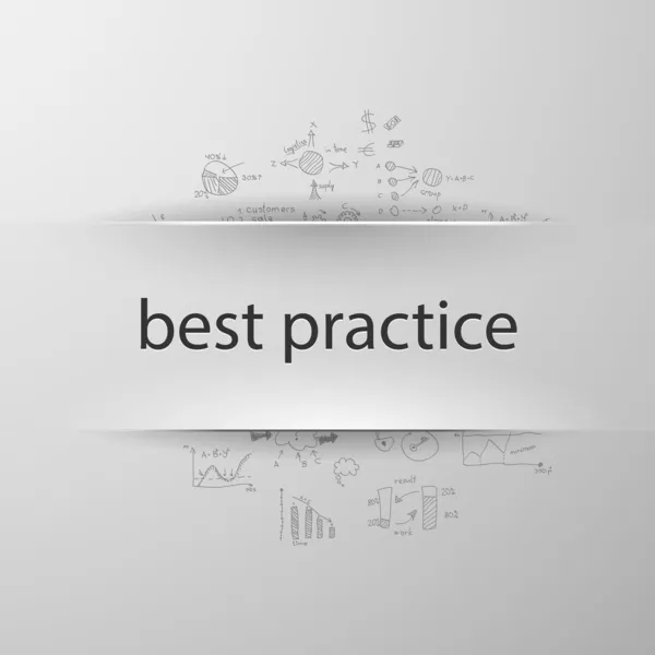 Best practice — Stock Vector