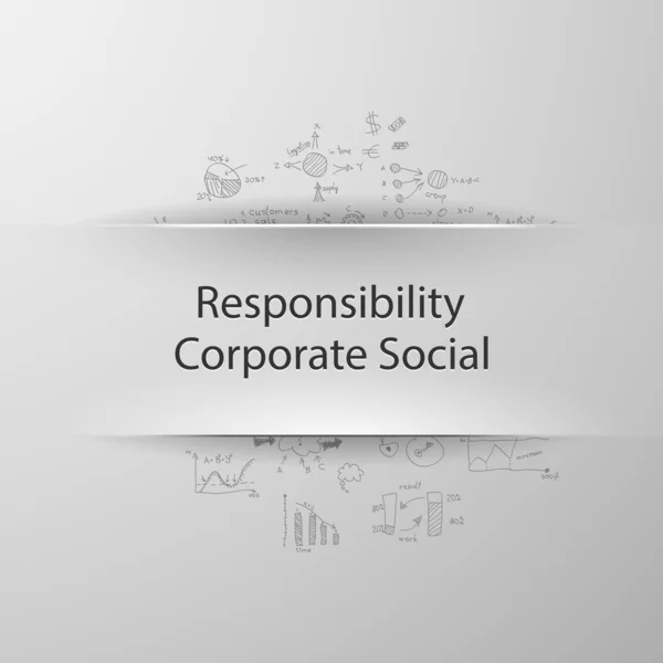 Företagens sociala ansvar — Stock vektor