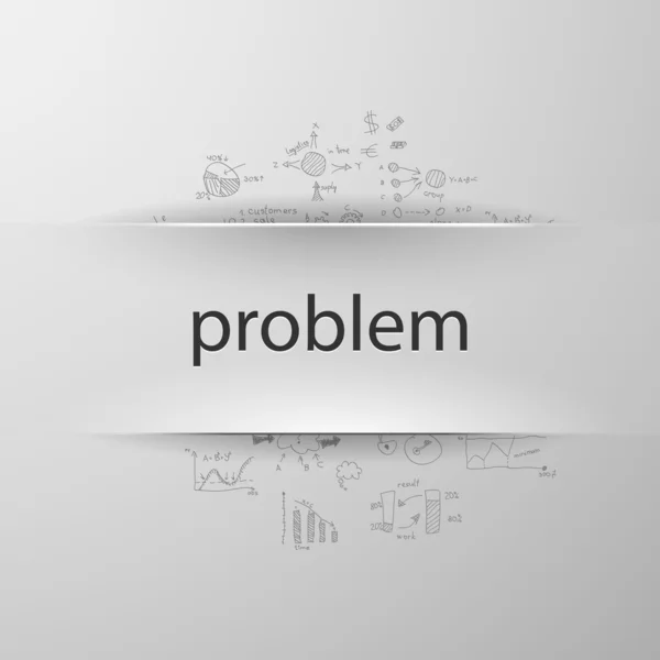 Problemet — Stock vektor