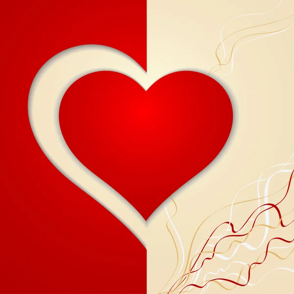 Herz-Valentinstag — Stockvektor