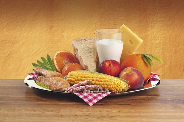 sebze ve meyve kompozisyonu