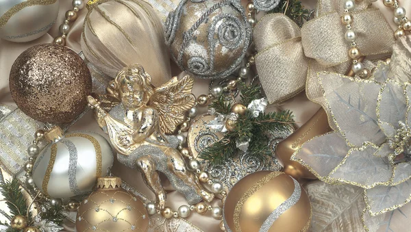 Textur Weihnachten hell gold — Stockfoto