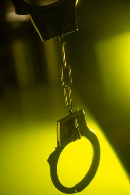 BDSM polis kelepçeleri seksi yetişkin aşkı erotik oyunlar için eğlenceli.