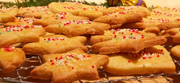 Bir tepsi Alman Noel kurabiyeleri — Stok fotoğraf