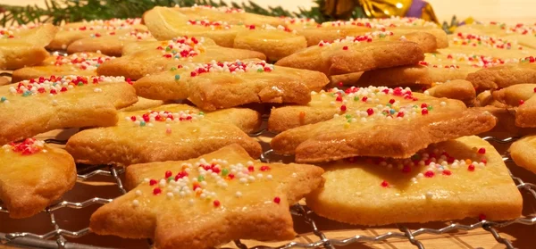 Galletas de Navidad alemanas en una bandeja — Foto de Stock