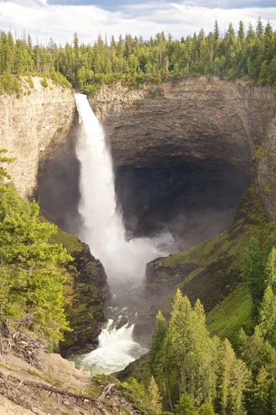 Helcken falls verticale close-up — Stockfoto