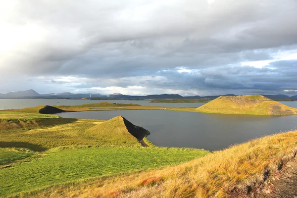 View over pseudo craters — Stock Photo, Image