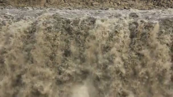 Водопад Деттифосс — стоковое видео