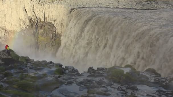 Dettifoss vattenfall — Stockvideo