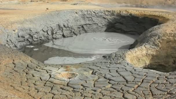 Solfatara Campos en Islandia — Vídeos de Stock