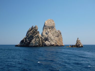 Rocks of Islas Medes 2 clipart