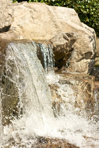 Japanese Garden Cascades closeup 2 LT — Stock Photo, Image