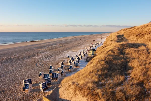 Ruhiger Nordseestrand Stockbild