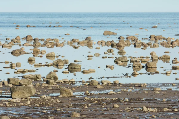 Hudson Bay Low Tide Stone Desert — Stock Photo, Image