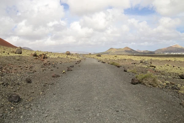 Lanzarote moloz yol 1 — Stok fotoğraf